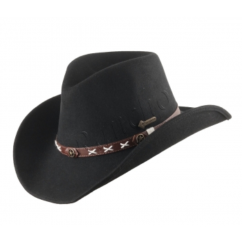 Smokey Black kapelusz western Scippis Australia