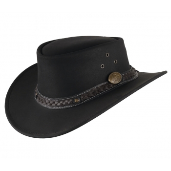 Wilsons Black kapelusz skórzany 5H35 by SCIPPIS AUSTRALIA