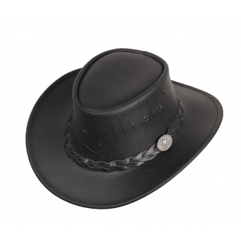 Bushman Black kapelusz skórzany od SCIPPIS AUSTRALIA