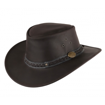 Wilsons Brown kapelusz skórzany 5H35 by SCIPPIS AUSTRALIA