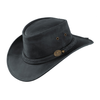 IRVING Black kapelusz skórzany 5H83 by SCIPPIS AUSTRALIA