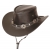 CONCHO BROWN  kapelusz skórzany 5H95 by SCIPPIS AUSTRALIA