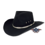 Kansas Black kapelusz western Stars&Stripes