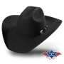 Kapelusz filcowy Wyoming Black Stars&Stripes