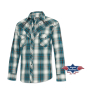 Koszula Western Jeff Blue Stars and Stripes
